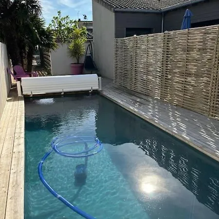度假居 Maison Des Sables Piscine Chauffee 2 100m Des Plages 滨海昂古兰