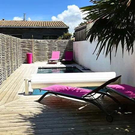 度假居 Maison Des Sables Piscine Chauffee 2 100m Des Plages 滨海昂古兰